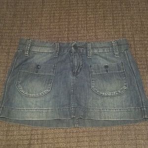 American Eagle denim mini skirt
